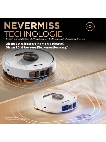 Shark PowerDetect 2-in-1 Saugroboter & Wischroboter Weiß RV2800ZEEUWH