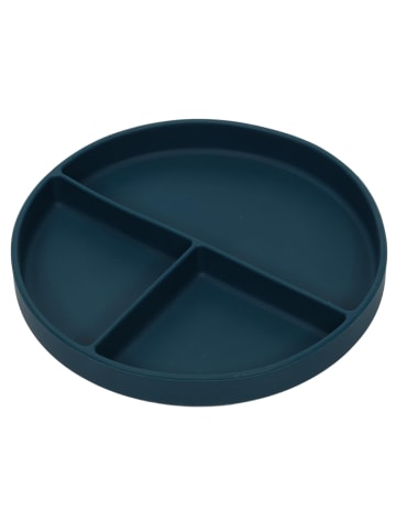 Excellent Houseware Teller mit Unterteilungen in Blau, (B) 20 x (H) 3,2 x (L) 20 cm