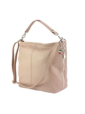 Florence Florence Schultertasche, Shopper Leder rosa ca. 40cm