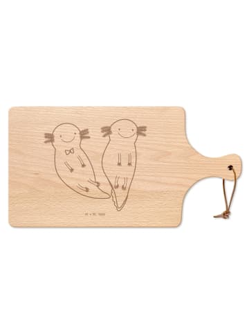 Mr. & Mrs. Panda Schneidebrett Axolotl Freundin ohne Spruch in Transparent