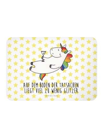 Mr. & Mrs. Panda Magnet Einhorn Blümchentail mit Spruch in Weiß