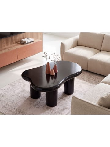 Beliani Couchtisch ONDLE in Schwarz - (W) 100 x (H) 40 x (L) 70 cm
