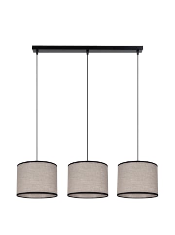 Licht-Erlebnisse Pendelleuchte (B)20 x (L)70 x (T)85 cm in Schwarz Beige