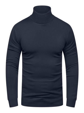 behype Rollkragenpullover TIBERIUS in Navy