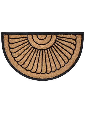 Beliani Fußmatte KORYAK in /Schwarz - (W) 75 x (L) 45 cm