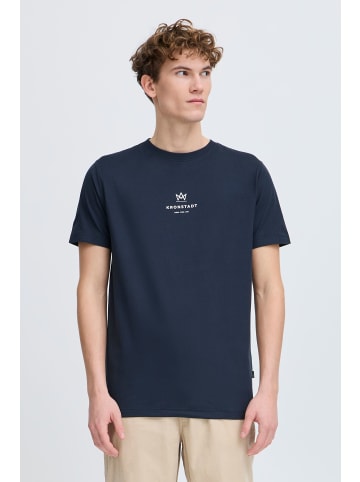 Kronstadt Rundhalsshirt KSMccarto in Blau
