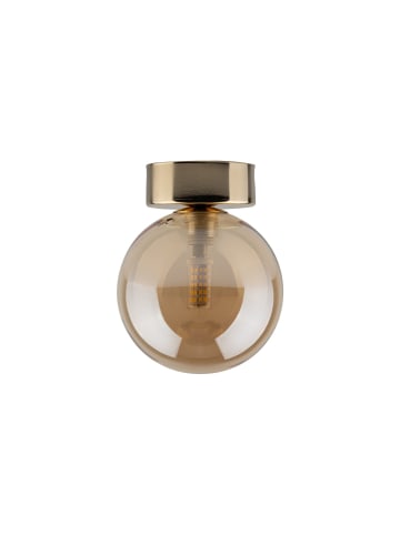 Licht-Erlebnisse Deckenlampe Ø 12 x (H)15 cm in Gold Bernstein