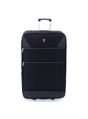 Gladiator 2100 2 Rollen Trolley 72 cm mit Dehnfalte in black