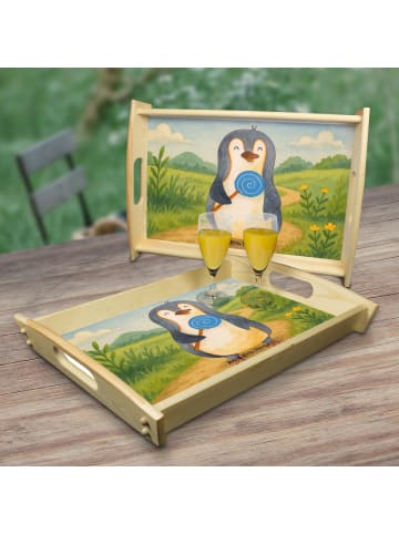 Mr. & Mrs. Panda Tablett Pinguin Lolli Design ohne Spruch in Weiß