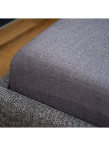 Setex Setex Frottee-Spannbettlaken in anthrazit