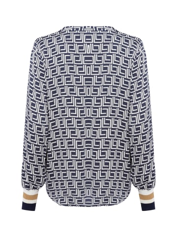 Franco Callegari Bluse in marine weiß