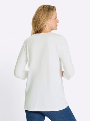 Sieh an! Longshirt in weiß
