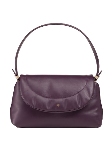 DuDu Melville Schultertasche Leder 31 cm deep purple
