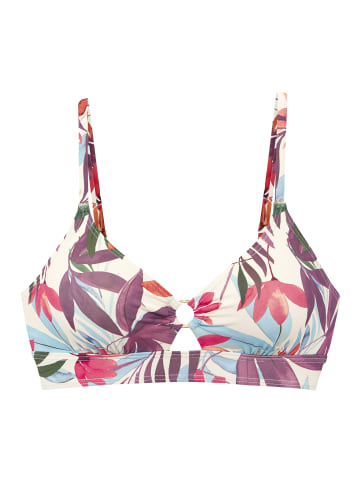 LASCANA Triangel-Bikini-Top in creme print