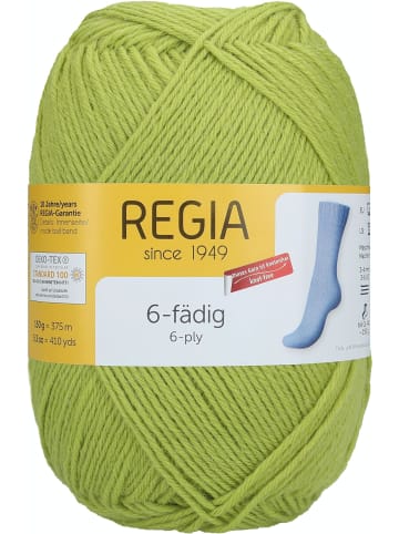 Regia Handstrickgarne 6-fädig Uni, 150g in Limette