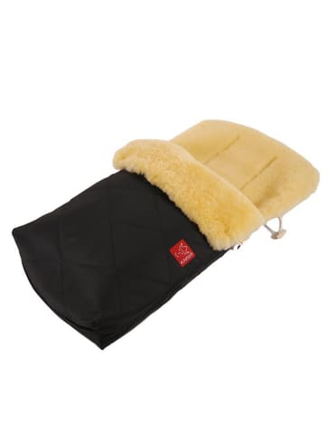 Kaiser Lammfell-Fußsack Natura - Schwarz in schwarz