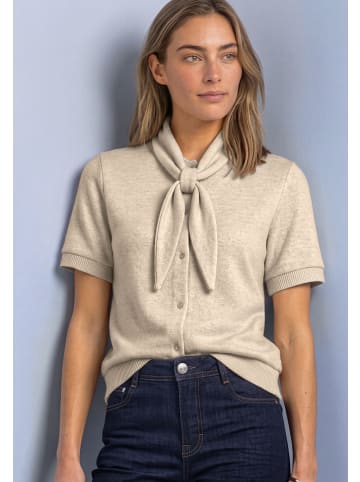 Street One Kurze Jacke mit Schalkragen in Clay Sand Mel.