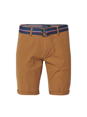 KOROSHI Elastische chino-bermuda-shorts mit gÃ¼rtel in TIERRA / ERD BRAUN