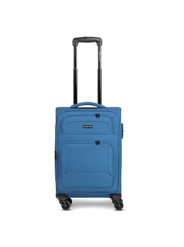 Smartbox Edition 04 4 Rollen Kabinentrolley 57 cm mit Dehnfalte in slate-blue