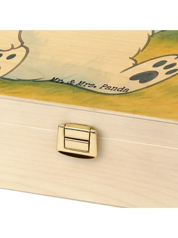 Mr. & Mrs. Panda Teebeutel Aufbewahrung Eisbär Faul Design mit S... in Weiß