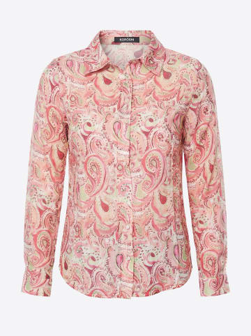 KOROSHI Damenhemd-Kaschmirmuster in rot