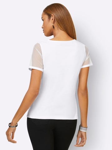 creation L Kurzarmshirt in weiß