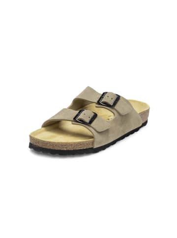 VITAFORM Veloursleder Pantoletten in taupe