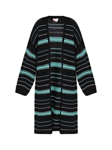 IZIA Cardigan in black aqua