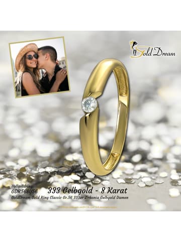 GoldDream 333 Gelbgold - 8 Karat Damen Ringe Classic Fingerring  56 (17,8)