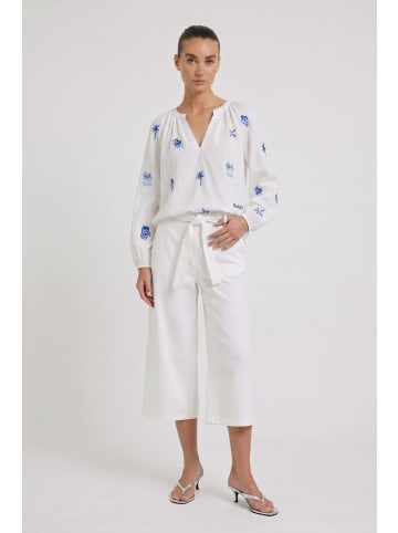 Oui Tunika in white blue