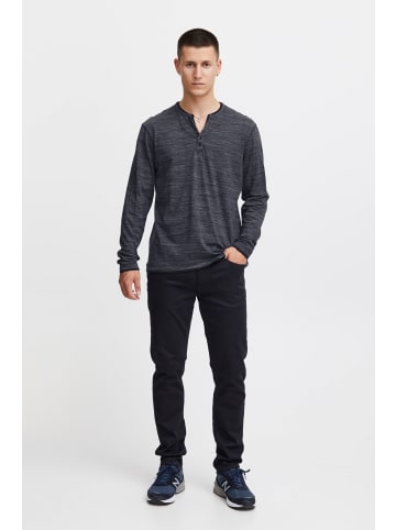 BLEND Langarmshirt BHGrandad - 20715757  Langarmshirt mit V-Ausschnitt in Blau