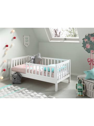58 aufm Kessel JUNIORBETT Karie 148x60x76 aus Massivholz in Weiß