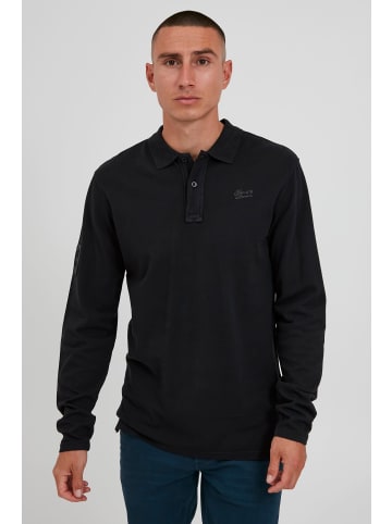 BLEND Langarm-Poloshirt BHDahoud in Schwarz