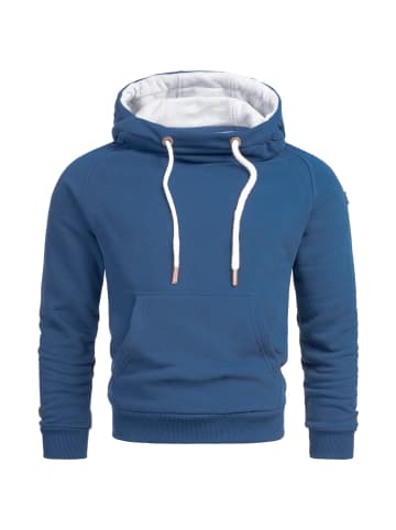 Alessandro Salvarini Hoodie Alessandro Salvarini Herren Hoodie AS291 in Petrolblau