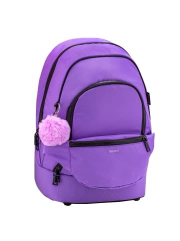 Belmil Premium 2-IN-1 Schultasche & Gürteltasche "Tulip Purple" mit Brustgurt