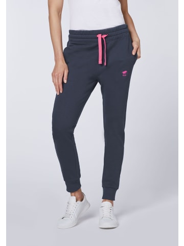 Polo Sylt Sweathose im Two-Tone-Look in Blau