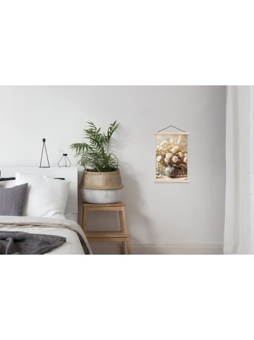 MuchoWow Poster mit Leiste Elegante Blumen (BxH)