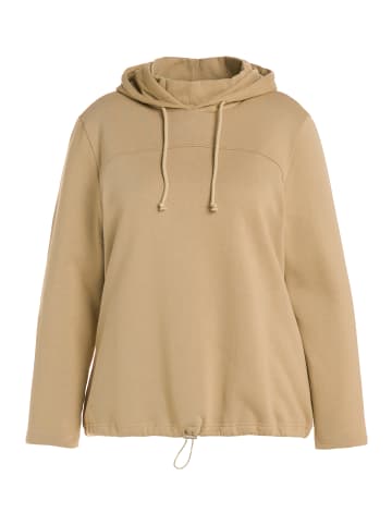 Ulla Popken Sweatshirt in sandgrau