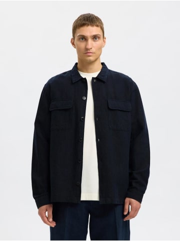 Selected Langarmhemd in Sky Captain