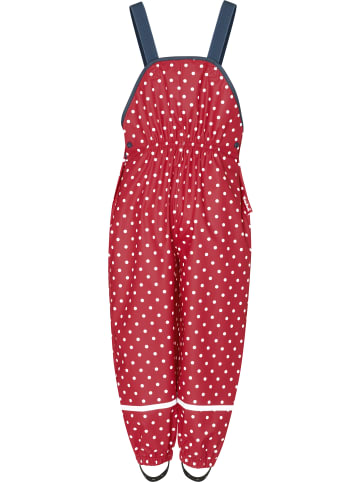 Playshoes Kinder Regenhose "Regenlatzhose mit Punkten" in Rot
