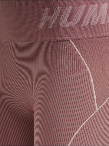 Hummel Hummel Leggings Hmlte Multisport Damen Dehnbarem Schnelltrocknend Nahtlosen in WITHERED ROSE/ROSE TAN MELANGE