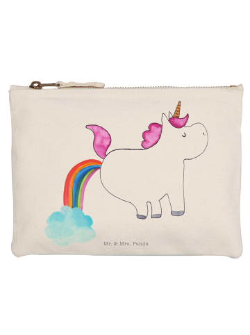 Mr. & Mrs. Panda Kulturtasche Einhorn Pupsen ohne Spruch in Weiß