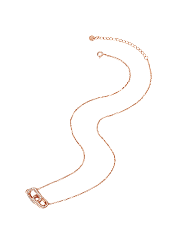 Glanzstücke München Halskette Sterling Silber Zirkonia in roségold