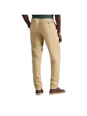 Lyle & Scott Beige Leinen Freizeithose