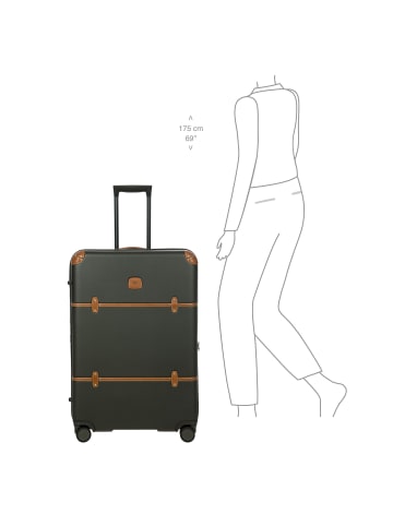 BRIC`s Bellagio 4 Rollen Trolley 76 cm mit Dehnfalte olivgruen