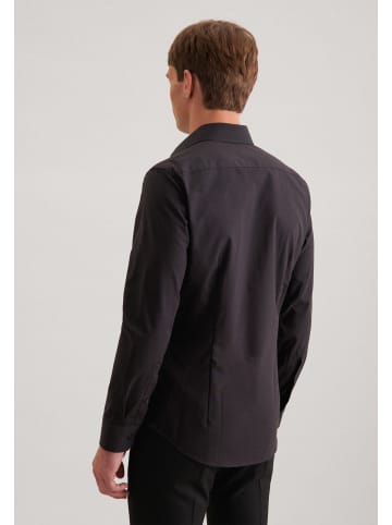 Seidensticker Business Hemd Shaped in Schwarz