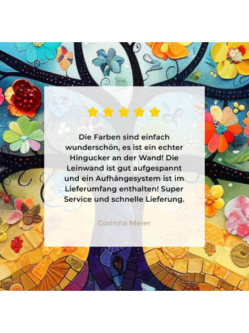 MuchoWow Leinwand bilder Blumenbaum (BxH)