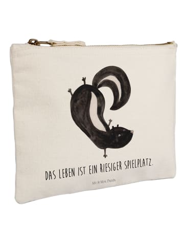 Mr. & Mrs. Panda Stifteetui Stinktier Handstand mit Spruch in Weiß