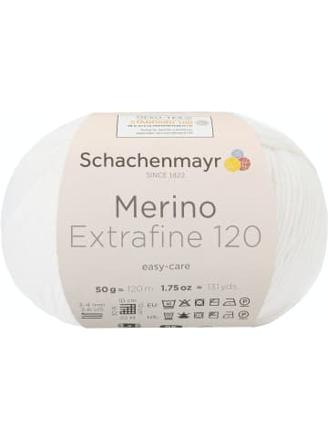 Schachenmayr since 1822 Handstrickgarne Merino Extrafine 120, 50g in White