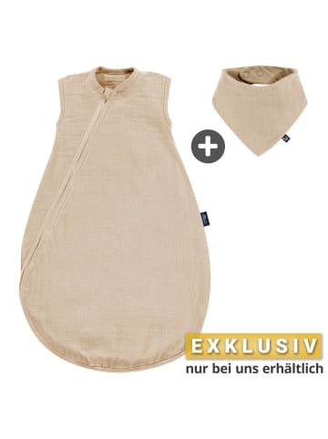 Alvi Sommer-Schlafsack Sommertraum Light Mull - GRATIS in beige